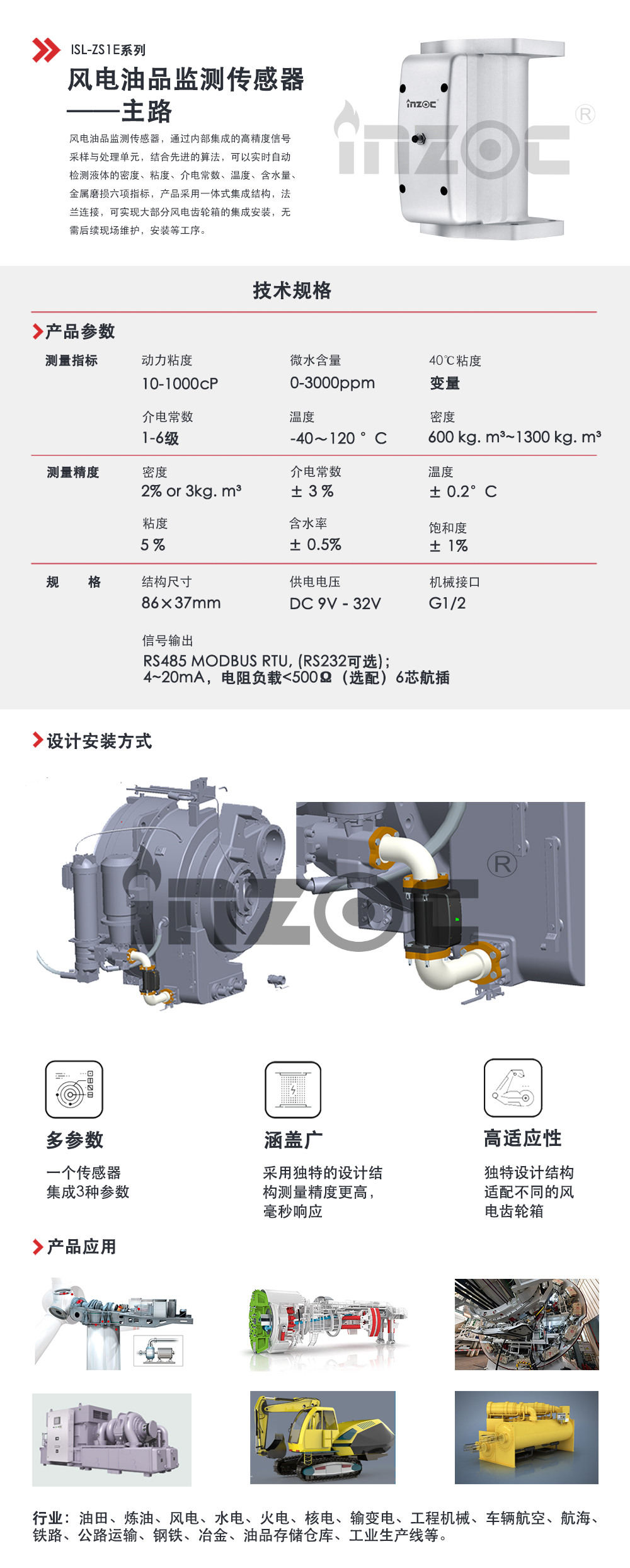 風(fēng)電油品傳感器